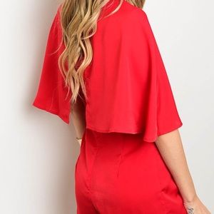 Red Cape Romper